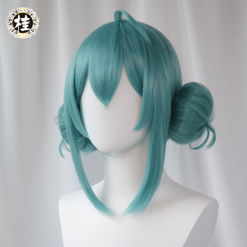 Pre sale Uwowo Cosplay V Singer Bunny Fanart. 40CM Green Cosplay Wig