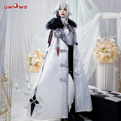 【Pre-sale】Uwowo Genshin Impact Fatui Cosplay Arlecchino Cosplay Harbingers The Knave Snezhnaya Cosplay Costume - Uwowo Cosplay