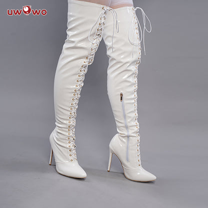 Uwowo Nier: Automata 2B White Wedding Dress Bride Cosplay Costume Shoes - Uwowo Cosplay