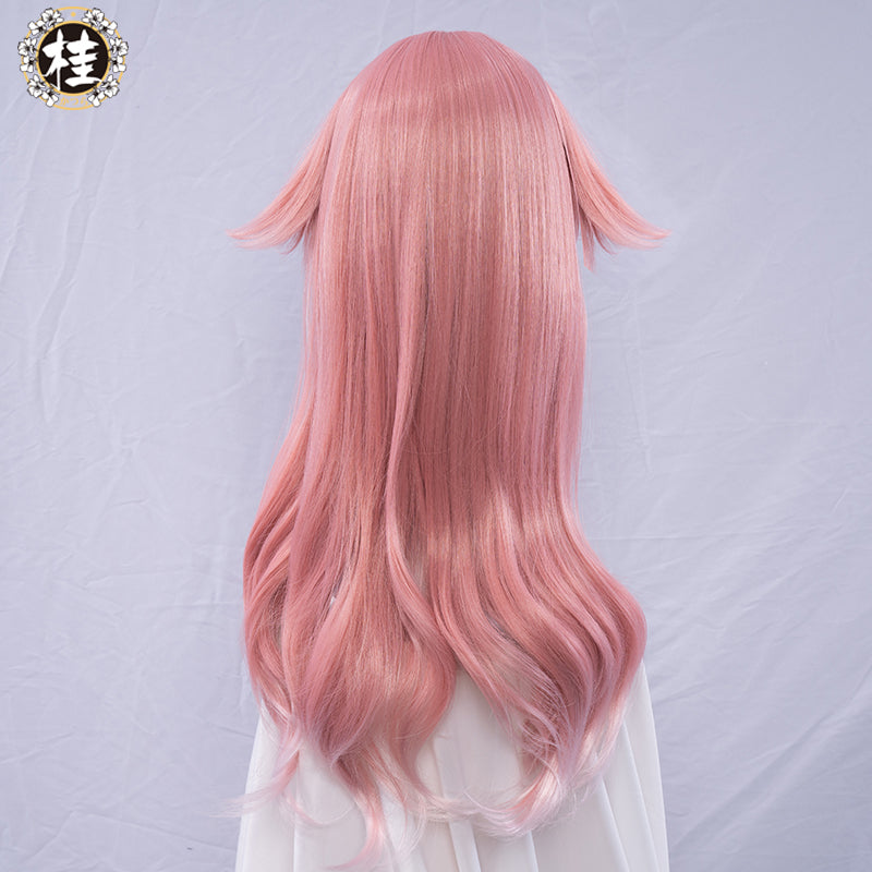 Uwowo Game Genshin Impact Yanfei Wise Innocence Cosplay Wig 70cm Pink Uwowo Cosplay