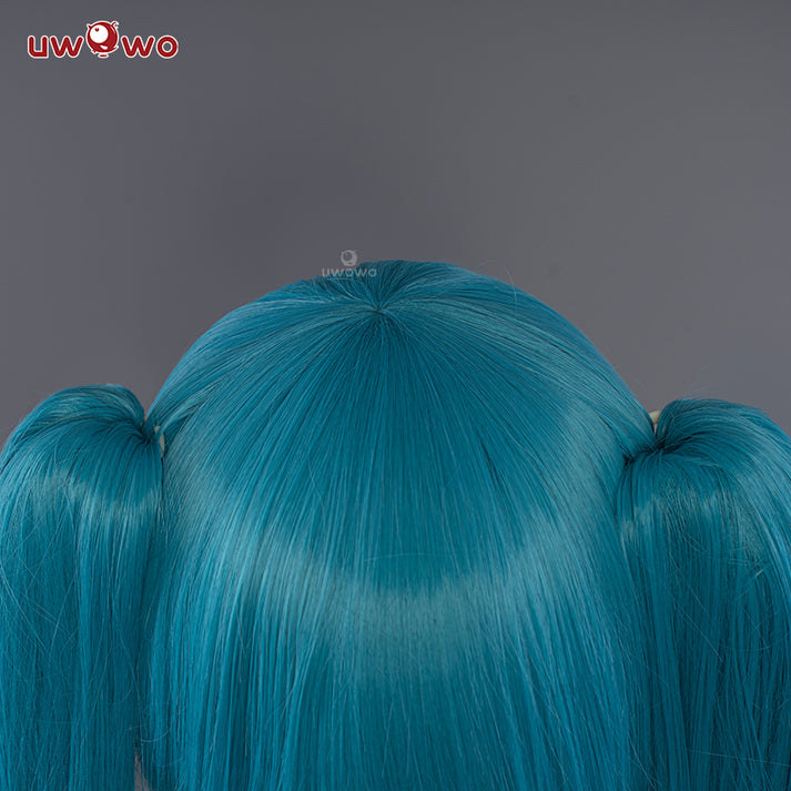 【pre Sale】uwowo V Singer 2022 Racing Ver Cosplay Wig Blue Long Hair Uwowo Cosplay