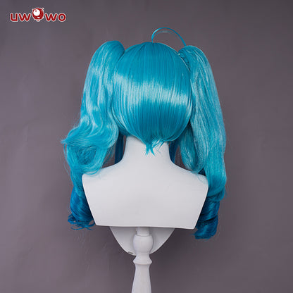 Uwowo Hatsunee Miku Little Devil cosplay Costume 50CM Long Blue Wig - Uwowo Cosplay
