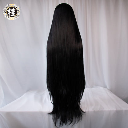 【Pre-sale】UWOWO Anime Overlord Albedo Cosplay Wig 120cm Deep Purple Long Hair - Uwowo Cosplay