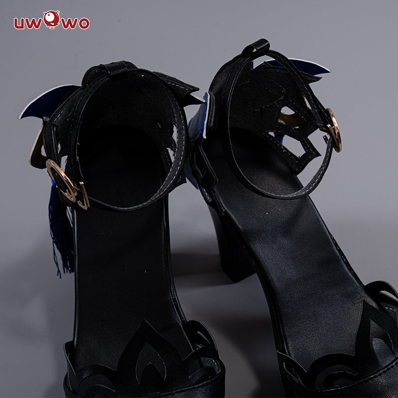 Uwowo Game Genshin Impact Keqing Latern Rite New Outfit Formal Wear Cosplay Costume Shoes - Uwowo Cosplay