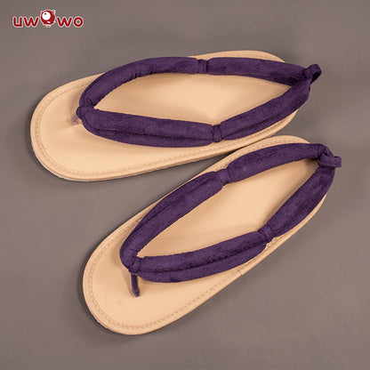 Uwowo Demon Slayer: Kimetsu no Yaiba Shoes Kamado Tanjiro/Agatsuma Zenitsu/Tomioka Giyuu/Kochou Shinobu/Hashibira Inosuke /Nezuko Cosplay Clogs Demon Slaying Shoes - Uwowo Cosplay