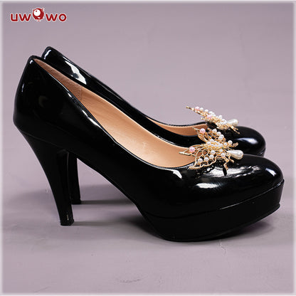 Exclusive Uwowo Genshin Impact Fanart Lisa Maid Ver Cosplay Costume Shoes ( Shoes Decoration in Costume Set) - Uwowo Cosplay