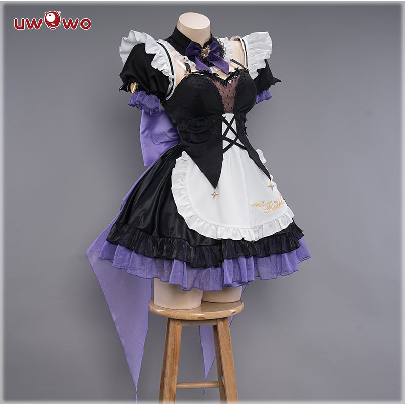 【Pre-sale】Uwowo Genshin Impact Fanart Fischl Maid Dress Cosplay Costume - Uwowo Cosplay