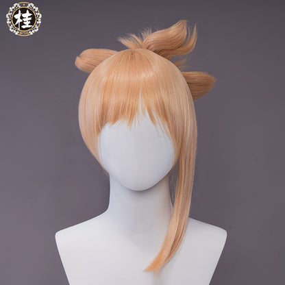 Uwowo Game Genshin Impact Yoimiya Cosplay Wig 25cm Gold Hair - Uwowo Cosplay