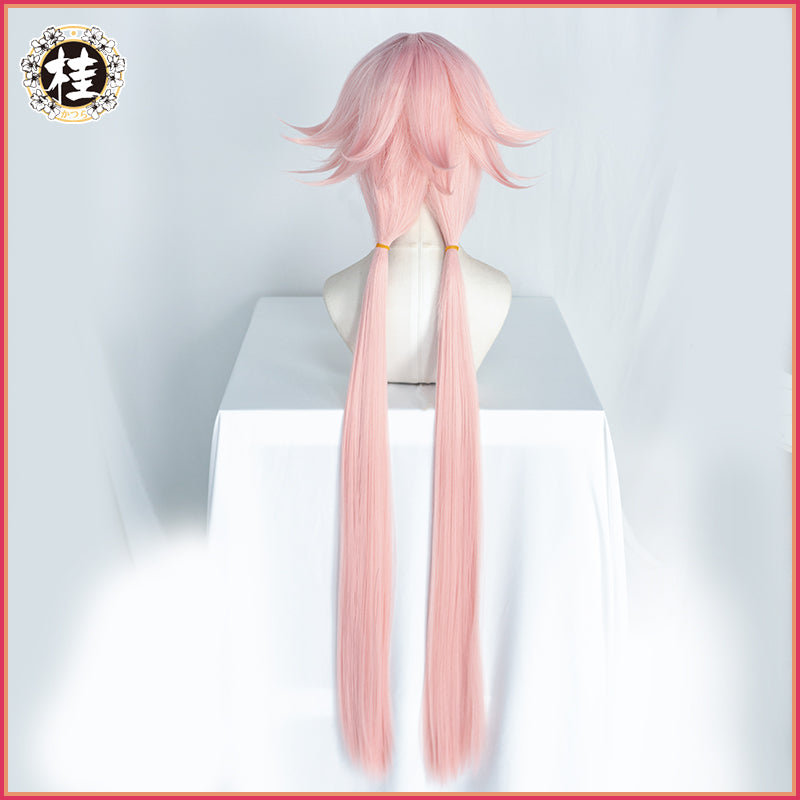 【Pre-sale】Uwowo Game Fate Grand Order/FGO Astolfo Cosplay Wig 100cm Long Twin Tail Pink Hair - Uwowo Cosplay