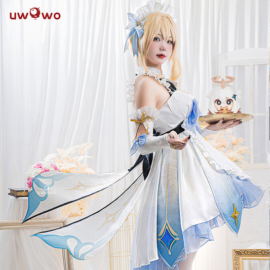 【Pre-sale】Uwowo Game Genshin Impact Fanart Lumine Maid Ver Cosplay Costume - Uwowo Cosplay