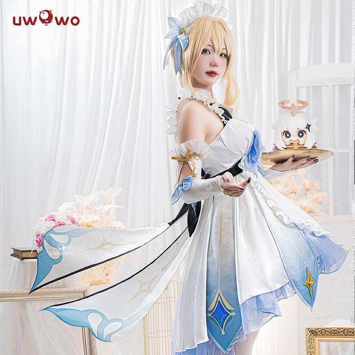 Osias Verbeterde Editie Genshin Impact Lumine Cosplay Kostuum(M