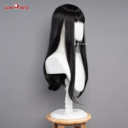 Uwowo Mange Anime Cosplay Chainsaw Man Cosplay Wig Mitaka Asa Wig Long Black Hair - Uwowo Cosplay