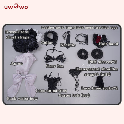 Uwowo Anime My Dress-Up Darling Shizuku-Tan Marin Kitagawa 2-in-1 Maid&Lingerie Cosplay Costume - Uwowo Cosplay