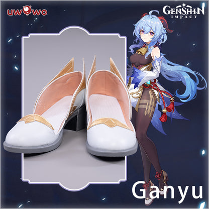 Uwowo Game Genshin Impact Cosplay Ganyu Plenilune Gaze Cosplay Shoes - Uwowo Cosplay