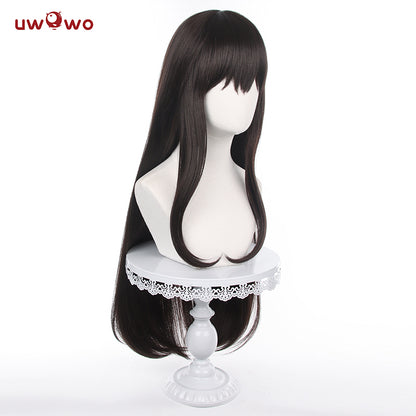 【Pre-sale】Uwowo Anime Lycoris Recoil Cosplay Wig Inoue Takina Cosplay Wig Long Black Hair - Uwowo Cosplay