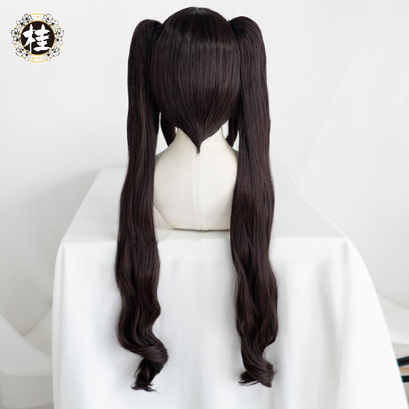 UWOWO Nekopara Chocola Cosplay Wig 80cm long twin-tail hair Matte Synthetic Heat Resistant Fiber - Uwowo Cosplay