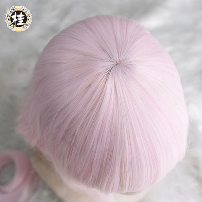 UWOWO Nekopara Vanilla Cosplay Wig 80cm long twin-tail Light pink hair Matte Synthetic Heat Resistant Fiber - Uwowo Cosplay