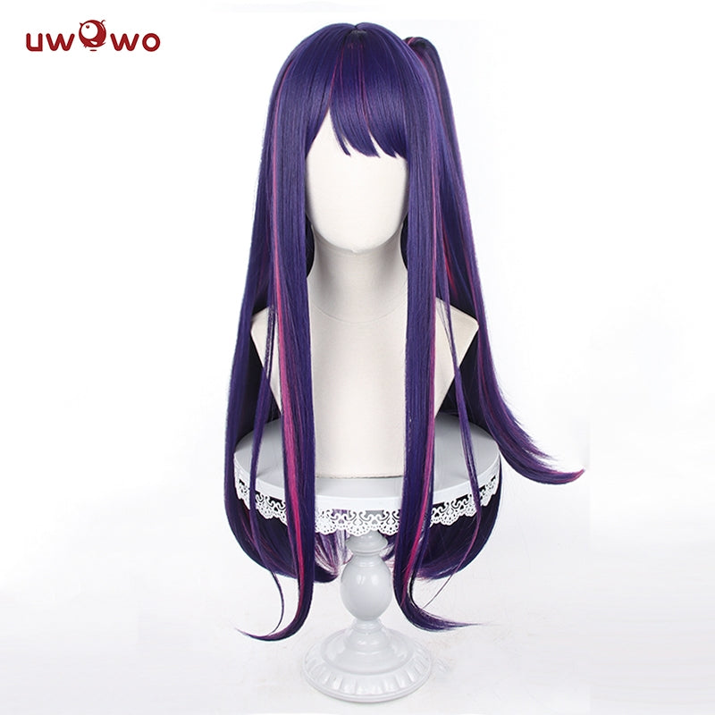 Uwowo Anime Oshi no Ko Cosplay Hoshino Ai Cosplay Wig Purple Long Hair