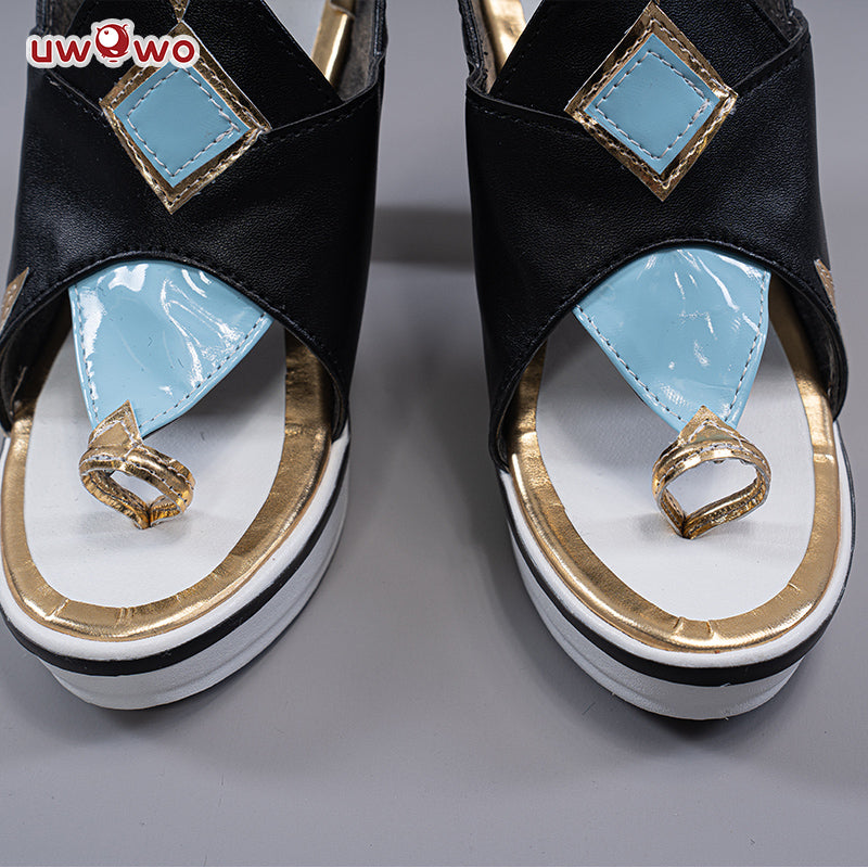 Uwowo Game Genshin Impact Liyue Cryo Shenhe Cosplay Costume Shoes - Uwowo Cosplay