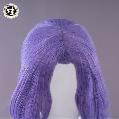 Uwowo Game League of Legends Withered Rose Syndra Cosplay Wig 80cm Pink purple Hair - Uwowo Cosplay