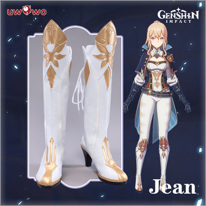 Uwowo Game Genshin Impact Jean The rigorous Dandelion Knight Cosplay Shoes - Uwowo Cosplay