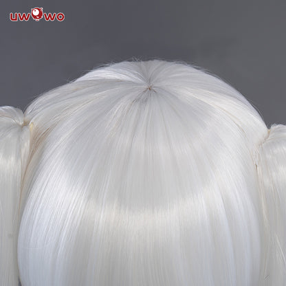 Uwowo Rurudo Action Figure Style Elle Angel Police Cosplay Wig White 30CM+85CM Ponytail - Uwowo Cosplay