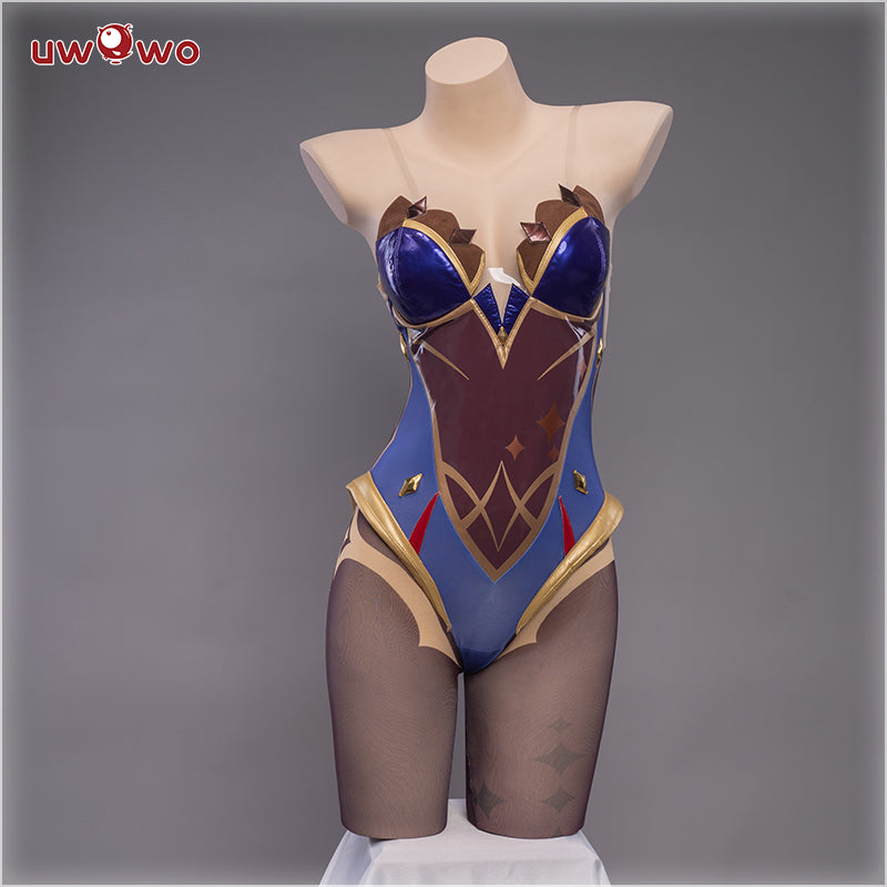 ON HOLD!!! genshin impact mona megistus popular cosplay bodysuit uwowo