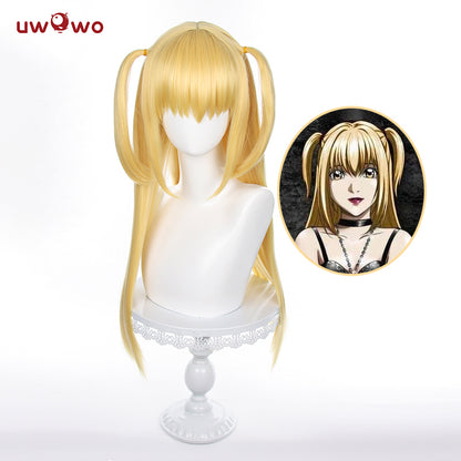 Uwowo Anime Death Note Cosplay Wig Misa Cosplay Wig Yellow Long Hair