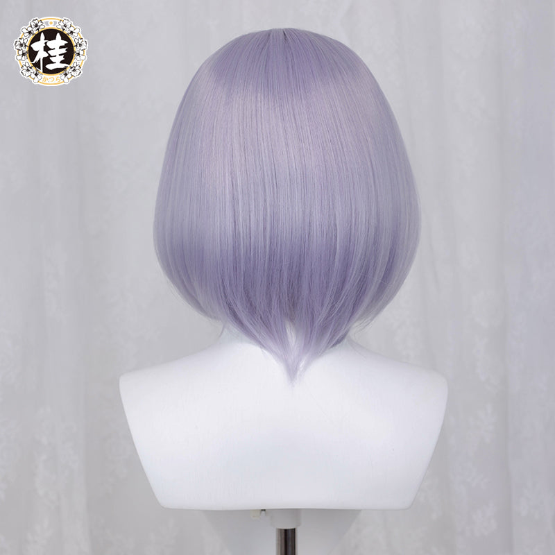 Uwowo Game Genshin Impact Noelle Cosplay Wig 35cm Light Purple Short Hair - Uwowo Cosplay