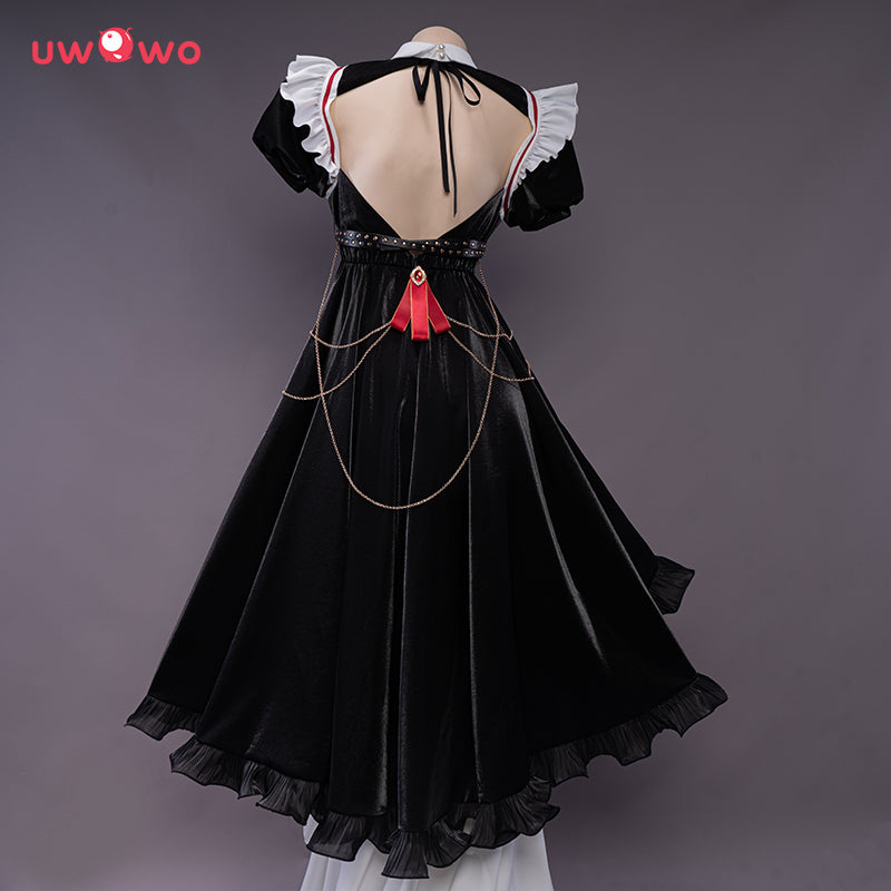 【Pre-sale】Exclusive authorization Uwowo Game Genshin Impact Fanart Maid Ver Rosaria Maid Cosplay Costume - Uwowo Cosplay
