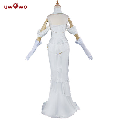UWOWO Anime Overlord Albedo Cosplay Plus Size White Dress Costume - Uwowo Cosplay