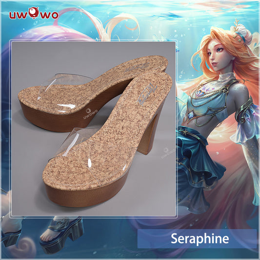 Uwowo Game League of Legends/LOL: Prestige Ocean Song Seraphine Pool Party Swimsuit Cosplay Shoes - Uwowo Cosplay