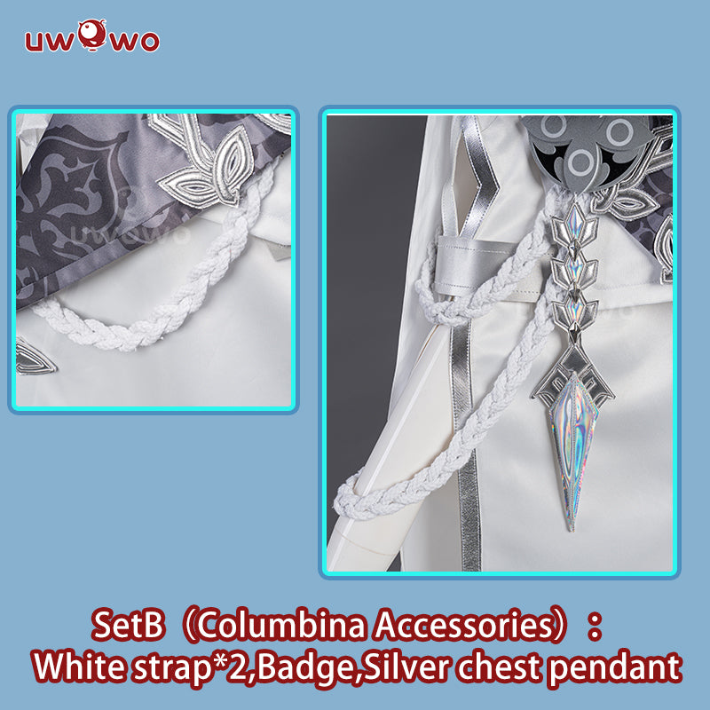 Uwowo Universal Black White Petticoat Crinolines Genshin Impanct