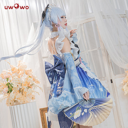 Uwowo Genshin Impact Fanart Ayaka Maid Dress Cosplay Costume - Uwowo Cosplay