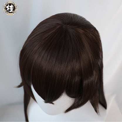 Uwowo Game Genshin Impact Amber Outrider Cosplay Wig Champion Glider 80cm Brown Long Hair - Uwowo Cosplay