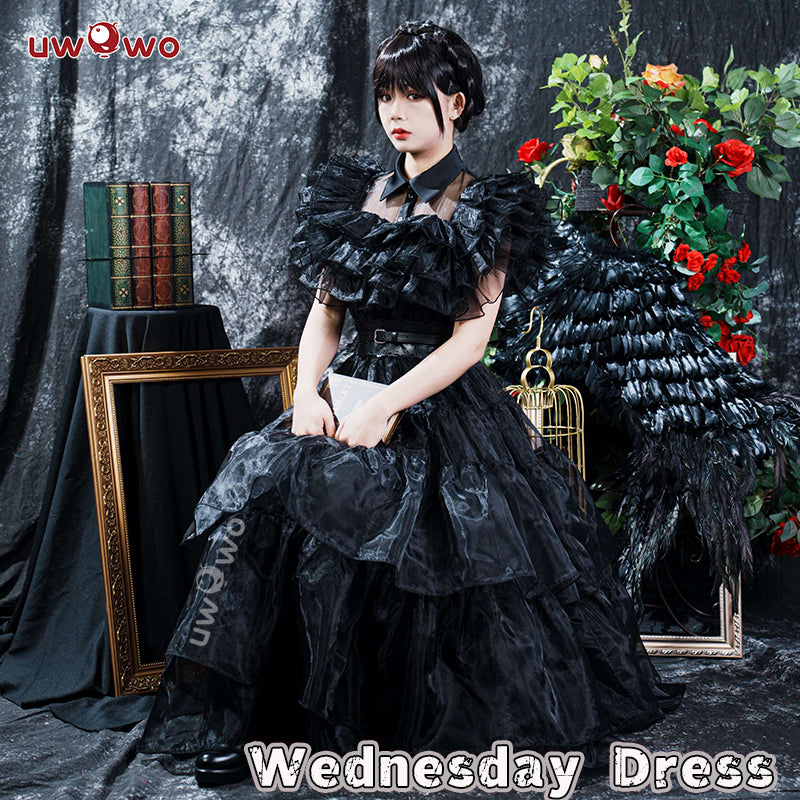 Step into the Dark and Mysterious World of Wednesday Addams with Our  Wednesday Cosplay Costume Ball Dress - Best Profession Cosplay Costumes  Online Shop