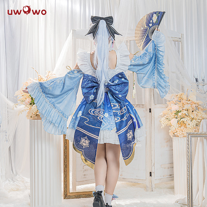 【In Stock】Uwowo Genshin Impact Fanart Ayaka Maid Dress Cosplay Costume ...