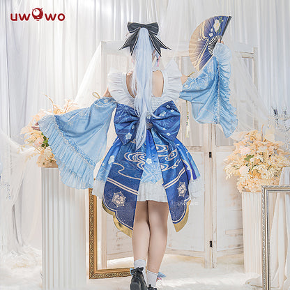 Uwowo Genshin Impact Fanart Ayaka Maid Dress Cosplay Costume - Uwowo Cosplay