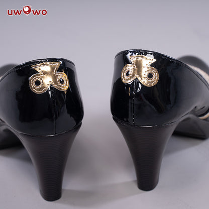 Uwowo Game Genshin Impact Cosplay Lisa Witch of Purple Rose The Librarian Cosplay Shoes - Uwowo Cosplay