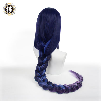 Uwowo Game Genshin Impact Inazuma Baal Raiden Shogun Cosplay Wig 105cm Long braided Hair - Uwowo Cosplay