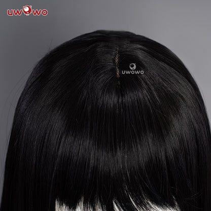 Uwowo Mange Anime Cosplay Chainsaw Man Cosplay Wig Mitaka Asa Wig Long Black Hair - Uwowo Cosplay