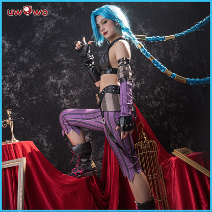 Uwowo Game League of Legends Cosplay LOL Cos Jinx Cosplay LOL Arcane Young Ver Jinx Costume - Uwowo Cosplay