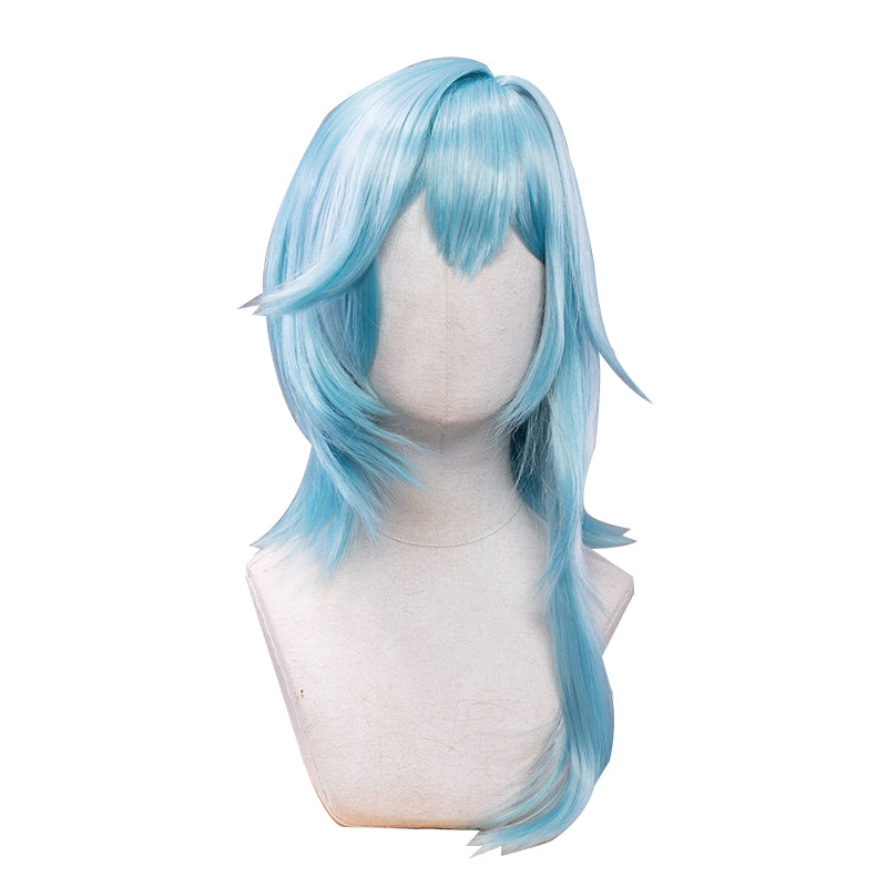 Uwowo Genshin Impact Eula Lawrence Cosplay Wig 40cm Light Blue Hair - Uwowo Cosplay