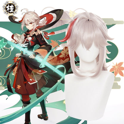 Uwowo Game Genshin Impact Kaedehara Kazuha Cosplay Wig 40cm Gray Short Hair - Uwowo Cosplay