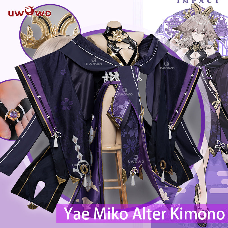 Uwowo Genshin Impact Fanart Yae Miko Alter Kimono Style Cosplay