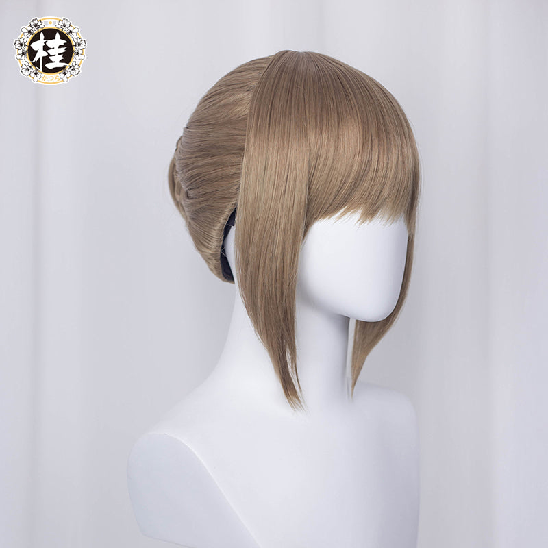 The Combat Maid Series Heart Cosplay Wig 35cm Light brown Updo