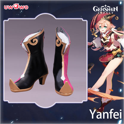 Uwowo Game Genshin Impact Yanfei Wise Innocence Cosplay Shoes - Uwowo Cosplay