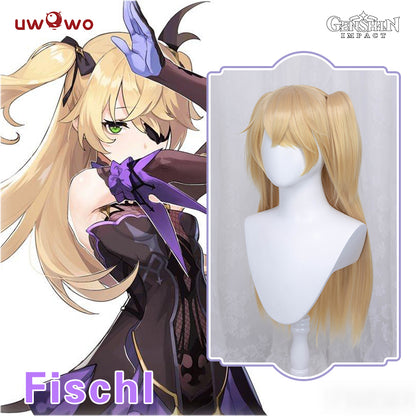 Uwowo Game Genshin Impact Fischl Prinzessin der Verurteilung 70CM Golden Long Straight Cosplay Wig - Uwowo Cosplay