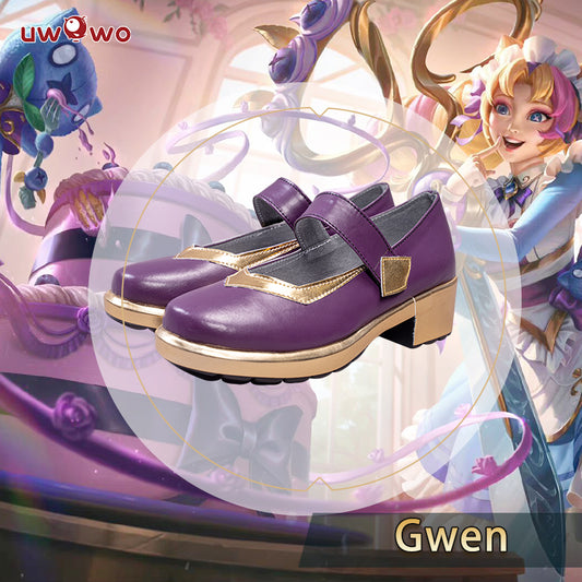 Uwowo Game League of Legends Cafe Cuties Gwen Maid Cosplay Shoes - Uwowo Cosplay