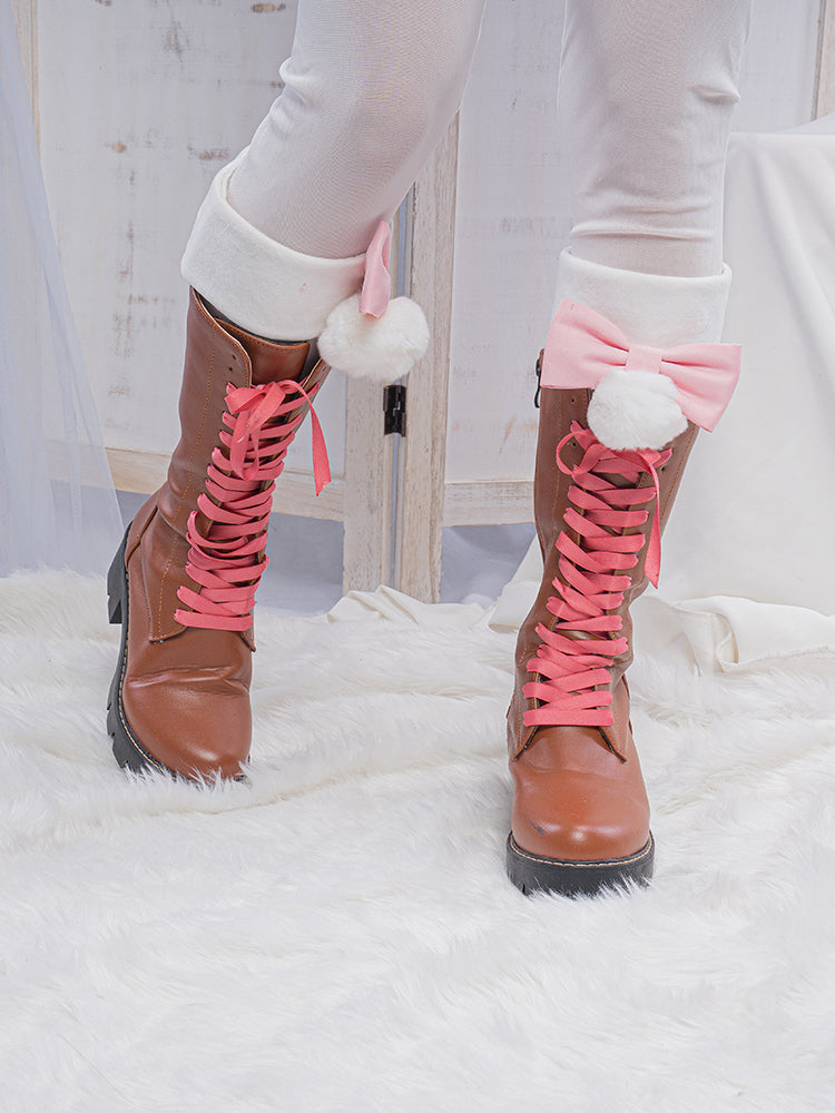 Exclusive Uwowo Genshin Impact Fanart Venti Cute Bunny Outfit Cosplay Shoes Boots - Uwowo Cosplay